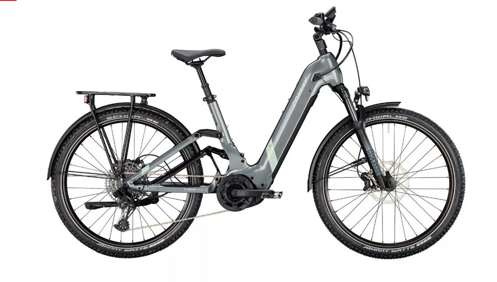 Conway Carion SUV 5.7 in grey, Bosch powered full suspension step through e-bike