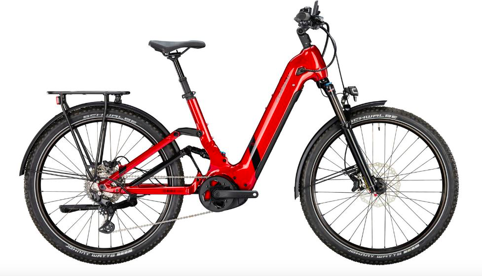 Conway Carion SUV 5.7 in red, Bosch powered, full suspension step through e-bike