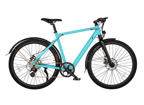 Turquoise lightweight e-bike Estarli E28 Pro